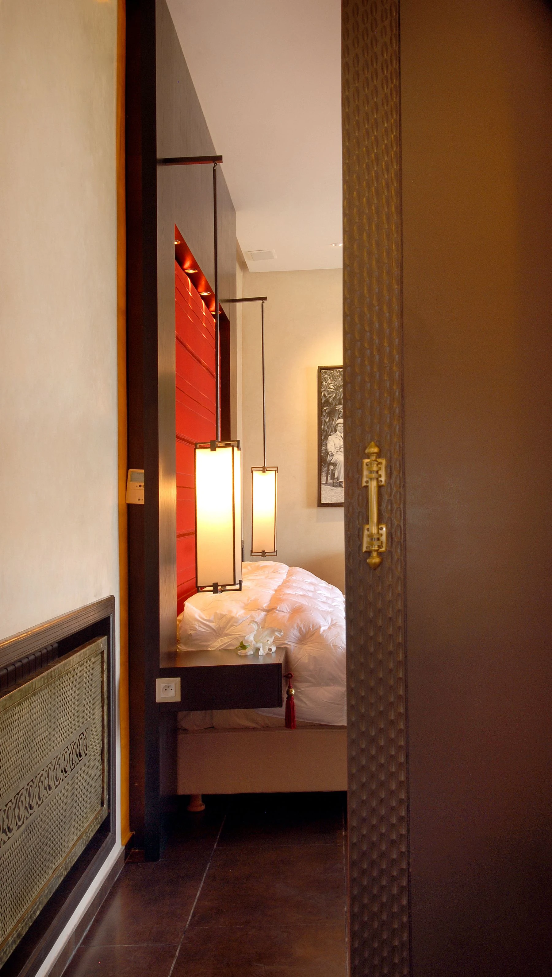 Bedroom photographed in Marrakech